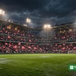 Danmark Portugal Nations League: udsolgt Parken med danske flag under 2-4-nederlaget