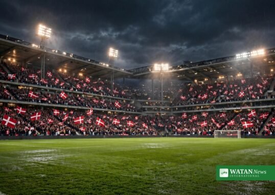 Danmark Portugal Nations League: udsolgt Parken med danske flag under 2-4-nederlaget