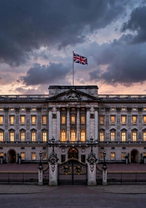 Buckingham Palace at dusk — Prince Andrew legal funding row