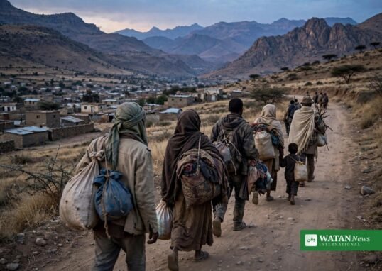 Civilians fleeing a town in Ethiopia's Tigray region as Tigray forced recruitment reports emerge