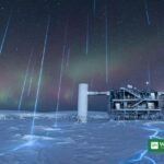 2026 Nobel Prize in Physics – the IceCube Neutrino Observatory at the South Pole under the polar night sky