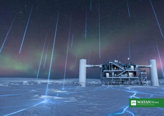 2026 Nobel Prize in Physics – the IceCube Neutrino Observatory at the South Pole under the polar night sky