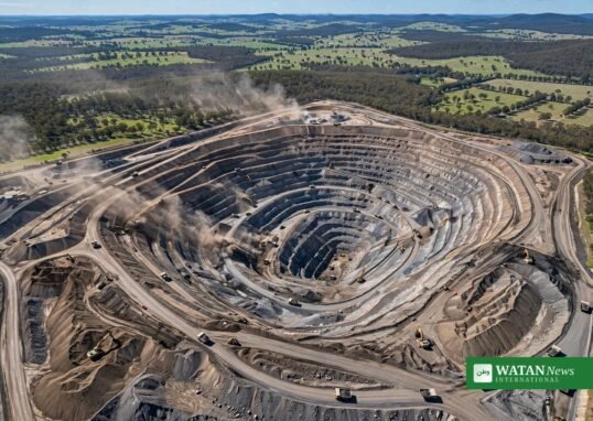 Mount Pleasant coal mine: aerial view of the Hunter Valley open-cut mine whose expansion was invalidated by Australias High Court