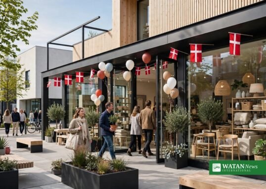 JYSK Rødovre – ny butik med Dannebrog og balloner på åbningsdagen