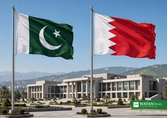 پاکستان بحرین تجارتی تعلقات: اسلام آباد میں دونوں ممالک کے پرچم