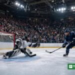 Aalborg Pirates-angriber afslutter mod Rungsted-målmanden i Metal Ligaen – Aalborg Pirates Rungsted 7-4 (illustration)