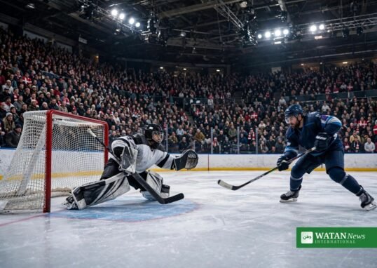Aalborg Pirates-angriber afslutter mod Rungsted-målmanden i Metal Ligaen – Aalborg Pirates Rungsted 7-4 (illustration)