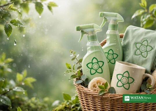 Eco-labelled household products carrying the EU Ecolabel flower logo