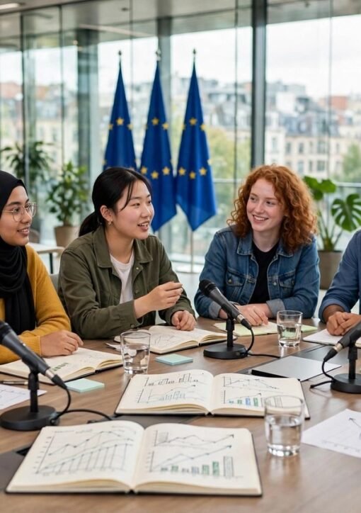 EU-kommissær Wopke Hoekstra møder unge delegerede ved Ungdomspolitiske Dialog om COP31