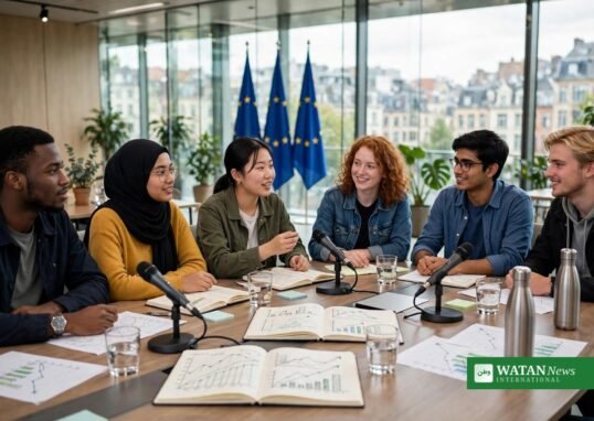 EU-kommissær Wopke Hoekstra møder unge delegerede ved Ungdomspolitiske Dialog om COP31