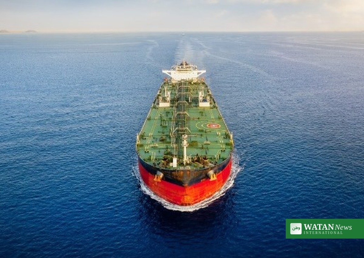 Oil tanker at sea in the Strait of Hormuz region — Gulf peace deal US Iran war