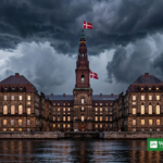 Venstre måling i bund – Christiansborg Slot i København