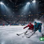 Ishockeykamp i fyldt arena – Anaheim Ducks mod Florida Panthers i NHL, Lars Eller Florida Panthers