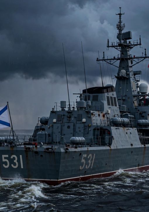Putin Kaliningrad warning – Russian warship in the Baltic Sea