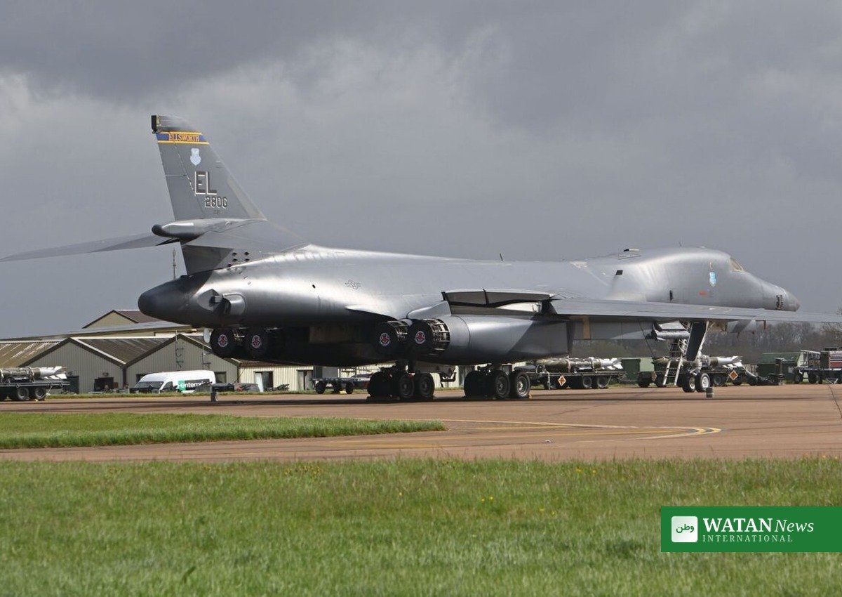 RAF Fairford terror plot: a US B-1B bomber on the tarmac at RAF Fairford, the US-operated airbase at the centre of the suspected terror plot investigation