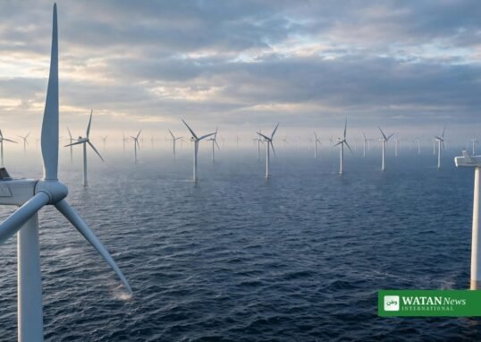 Baltic Power offshore wind farm turbines in the Baltic Sea, Poland's first offshore wind project
