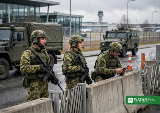 Norske hjemmeværnssoldater ved sikkerhedskontrol under norsk militærøvelse