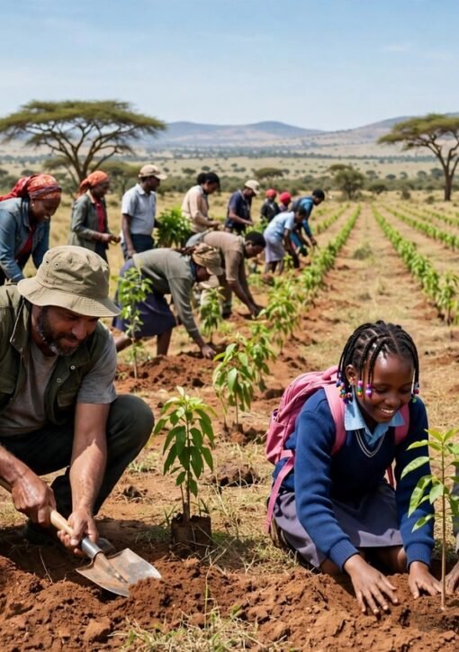 Kenya tree planting drive during National Mazingira Week 2026