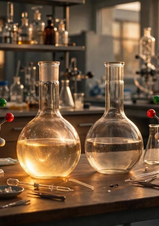 Nobel Prize Chemistry 2026: laboratory illustration of asymmetric molecular synthesis
