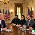 Donald Trump mødes med AI-topchefer i Det Hvide Hus om AI-selvregulering (illustration)