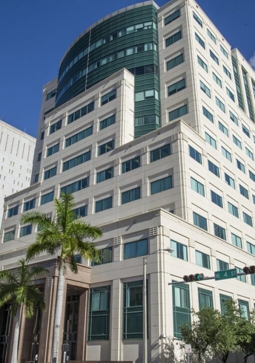 Miami federal courthouse where judge dismissed Trump Wall Street Journal lawsuit