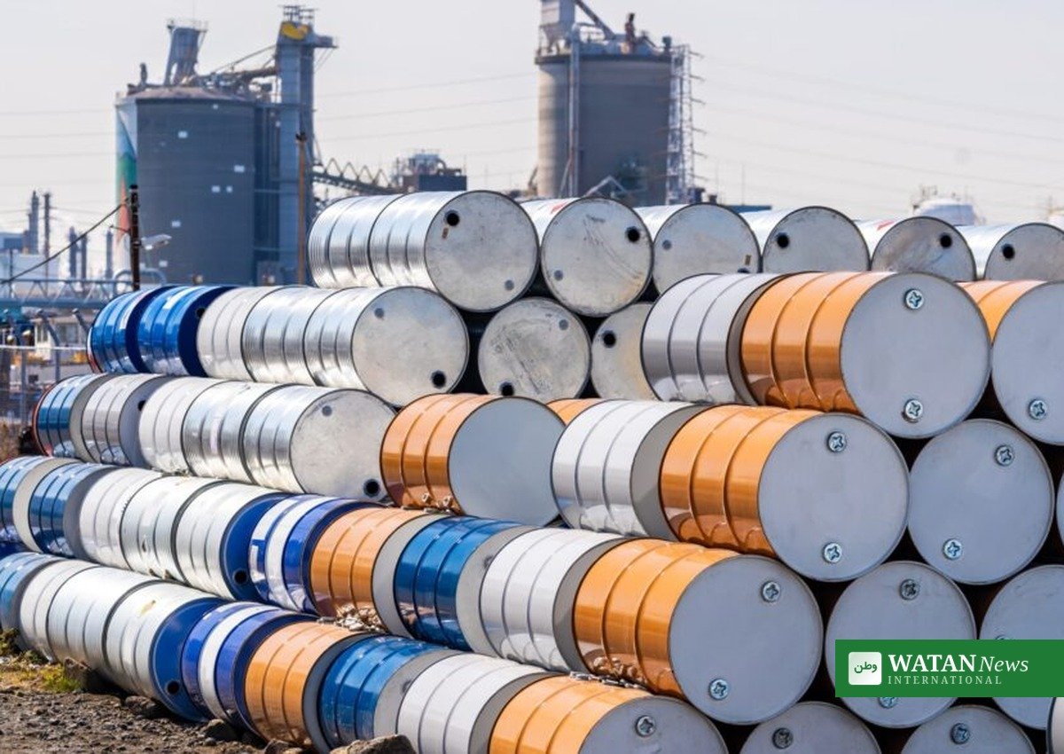 Oil barrels at a refinery — the Trump administration wants Europe to release 120 million barrels of diesel from emergency stocks