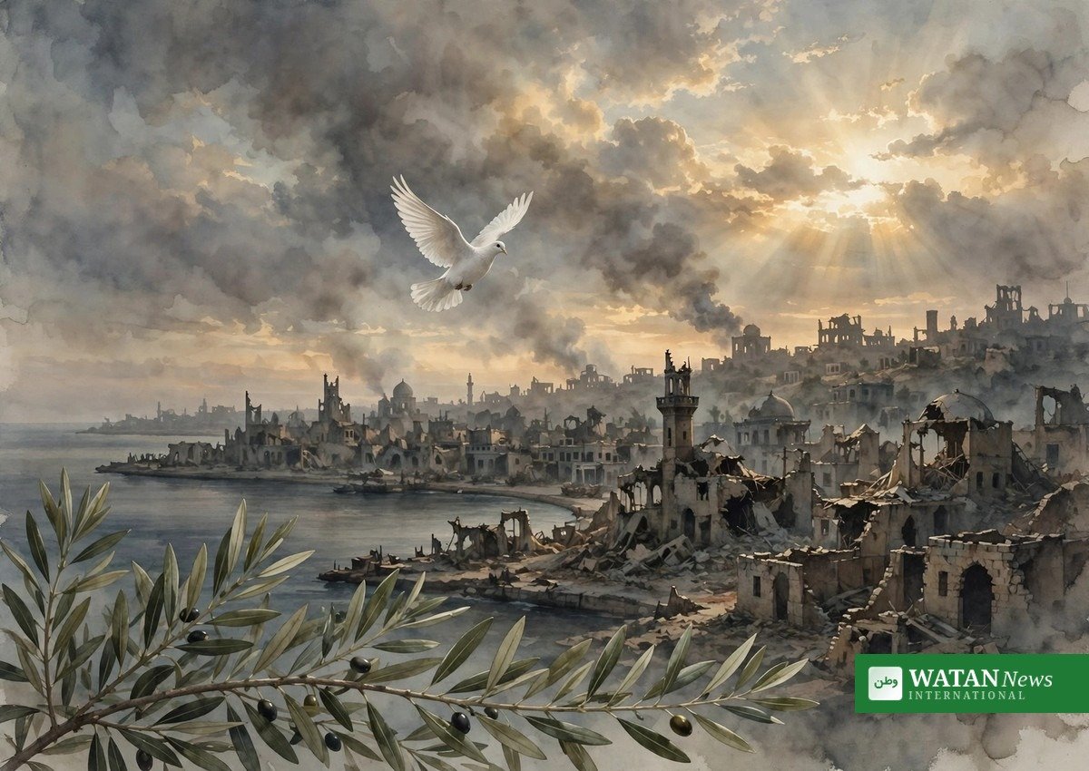 Gaza crisis world's conscience olive branch dove