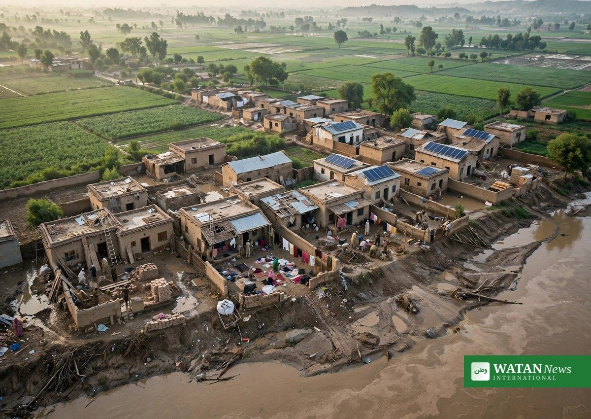 کاپ31 موسمیاتی مالیات کی اہمیت کو اجاگر کرتا پاکستان کے سیلاب زدہ دیہات میں بحالی کا منظر