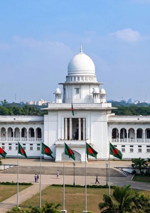 ڈھاکہ میں عدالت کی عمارت کی علامتی تصویر