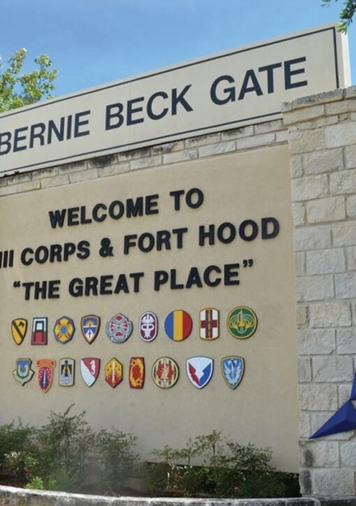 Fort Hood gate sign — Nidal Hasan firing squad execution to be livestreamed December 3