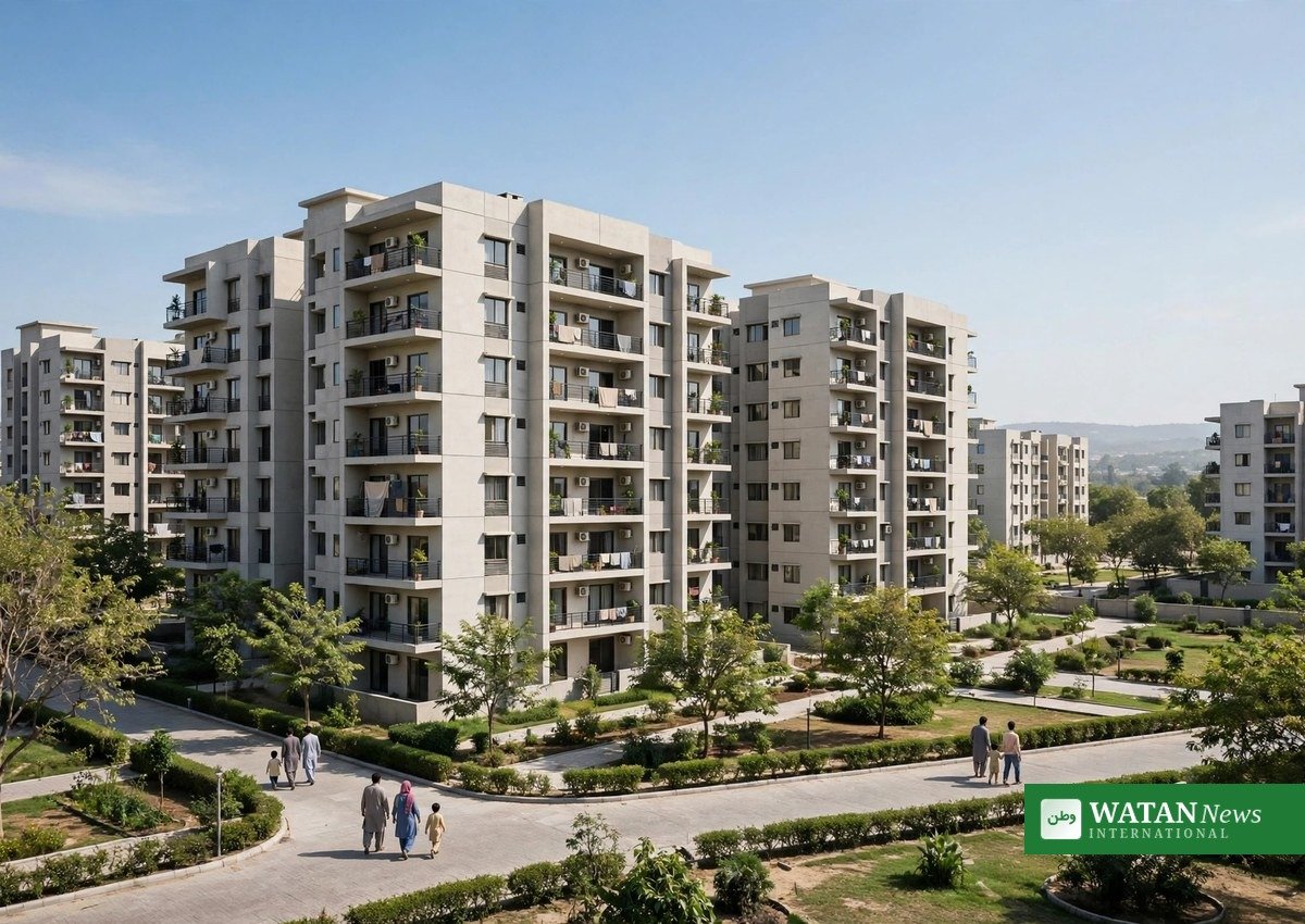 Modern residential apartment buildings promoted under the National Housing Policy 2025