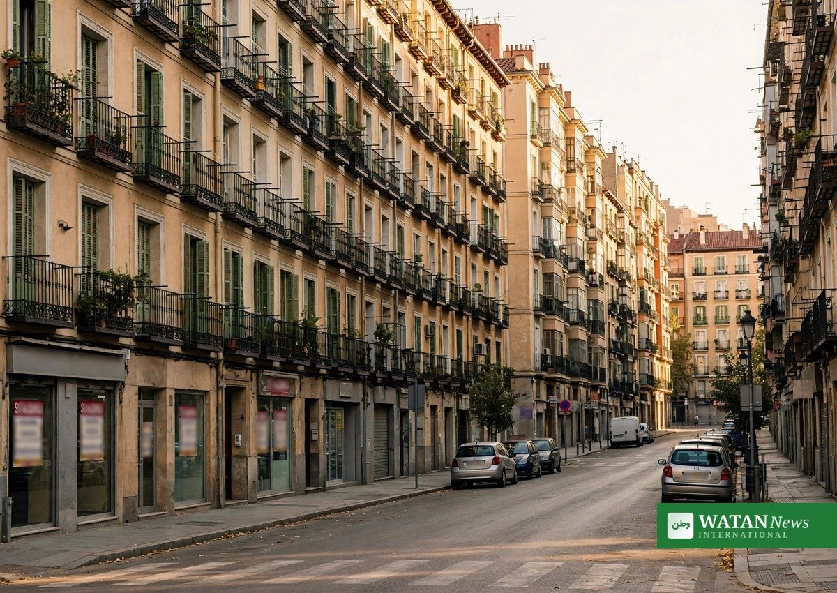 Beboelsesejendomme i Madrid – huslejen er næsten fordoblet på ti år under boligkrisen i Spanien (illustrationsfoto)