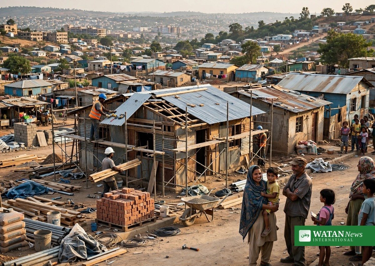 Residents upgrading informal housing into safe sturdy homes in a developing city