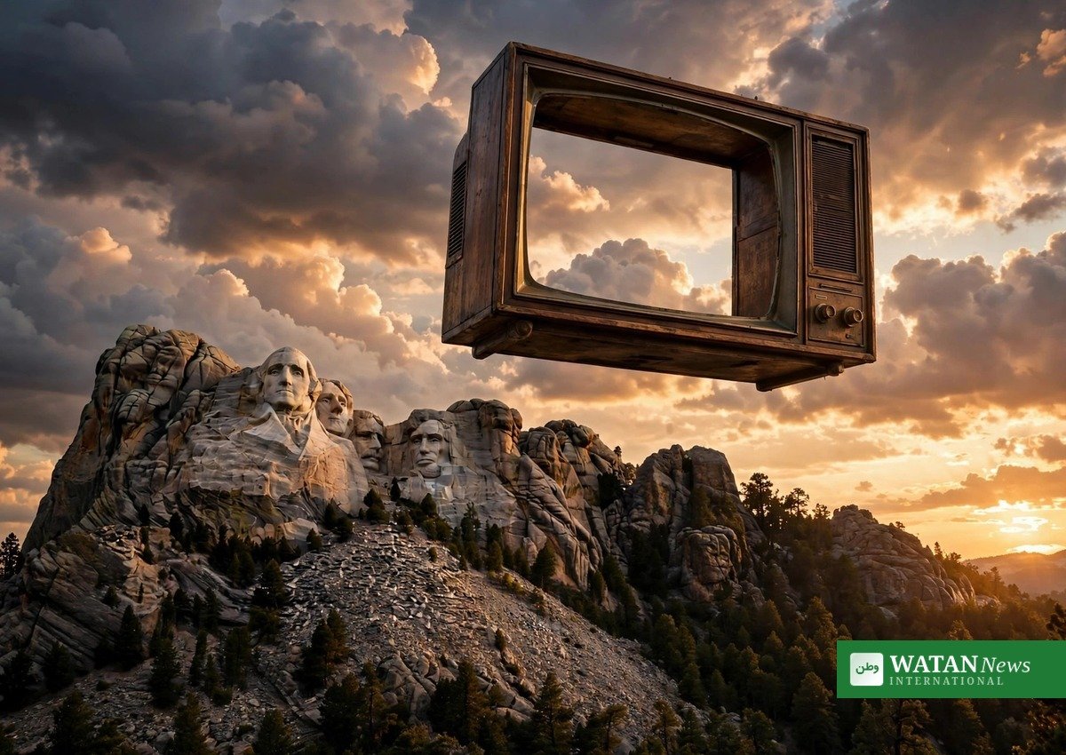 Mount Rushmore in one of the taxpayer-funded ads celebrating a golden age of America