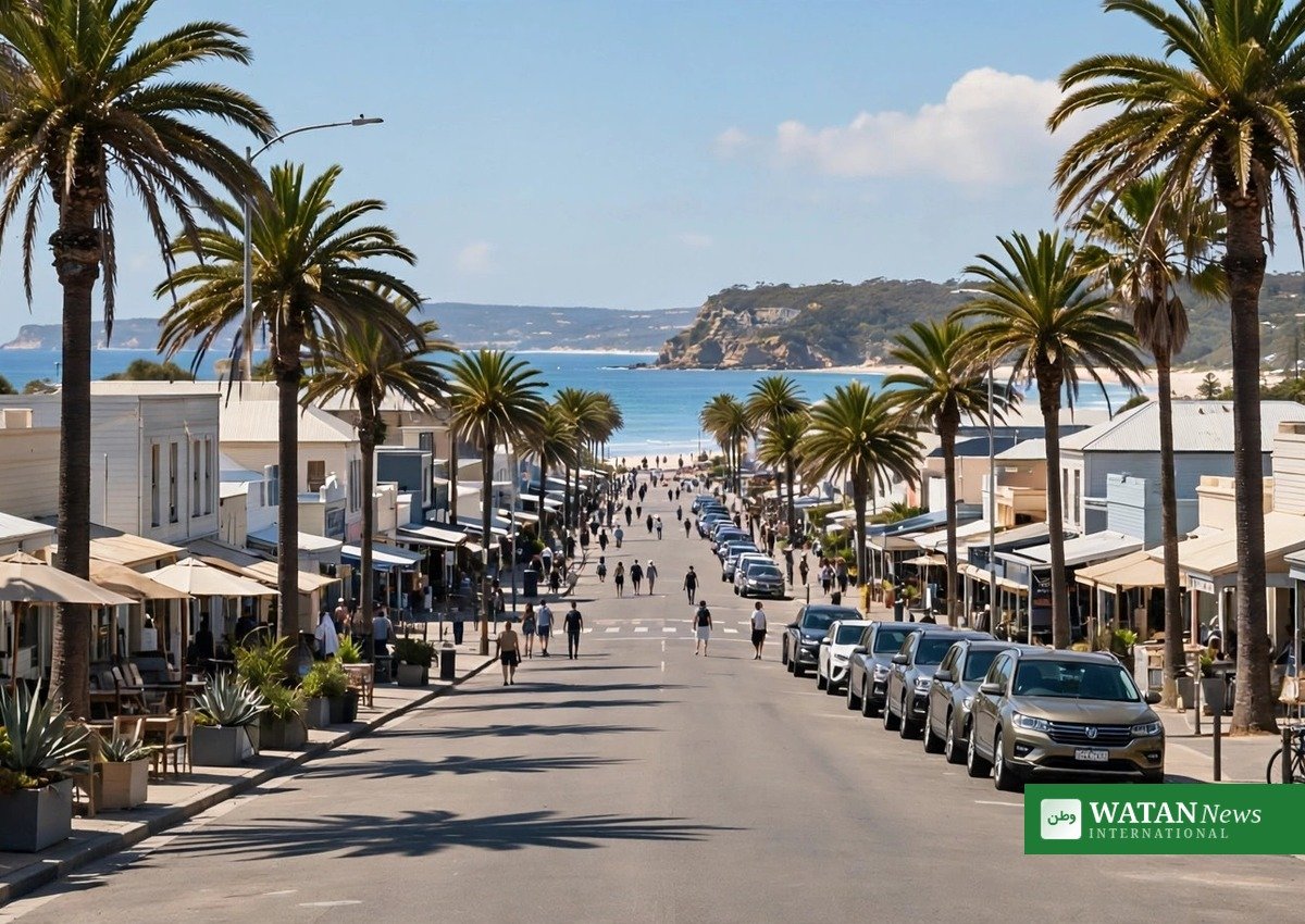 Hastings Street, Noosa — location of the Sam Wood domestic violence arrest