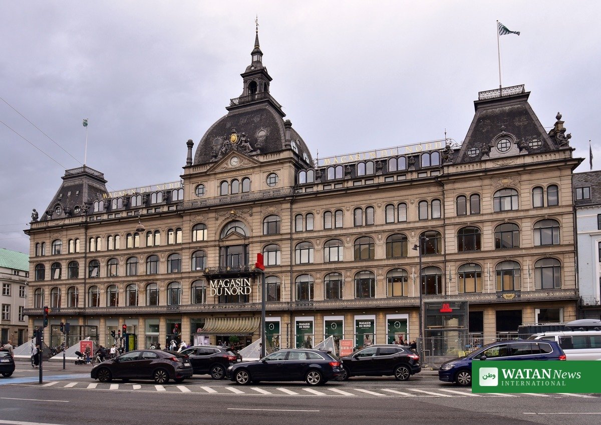 Magasin Kongens Nytorv facaden p&aring; det historiske stormagasin i K&oslash;benhavn
