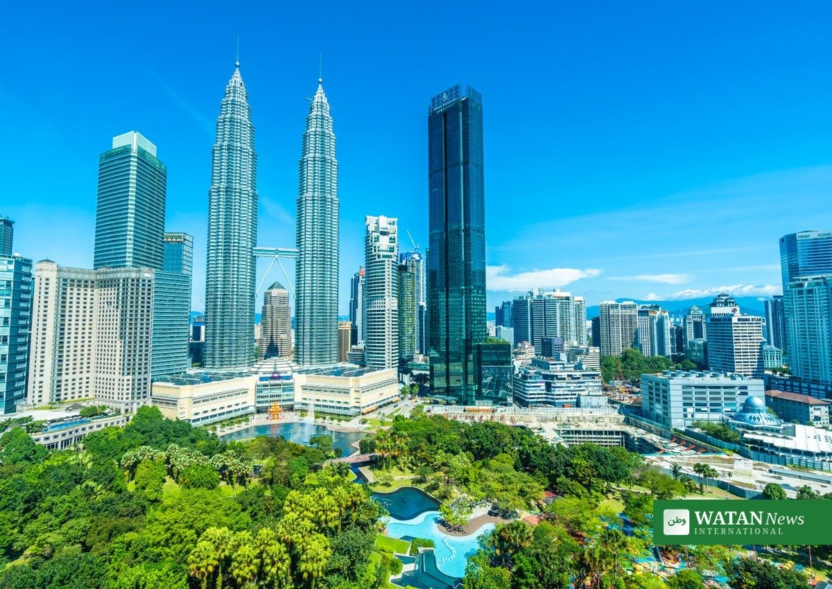 Fintech Kuala Lumpur: skyline over Kuala Lumpur med Petronas-tårnene