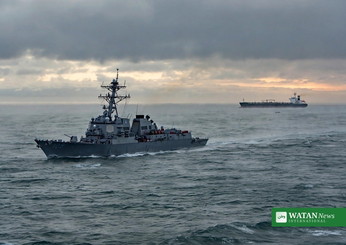 US naval destroyer patrolling near the Strait of Hormuz — Iran says there is no military solution to the war with the US