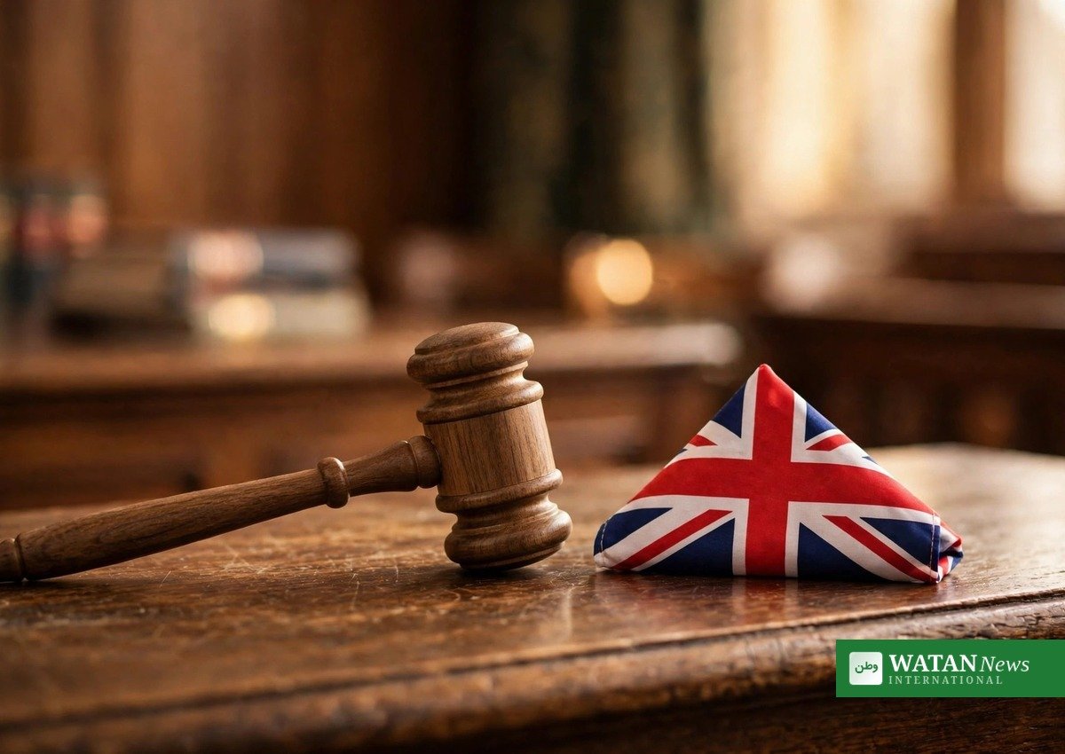 Judge's gavel and Union Jack — Prince Andrew legal funding case