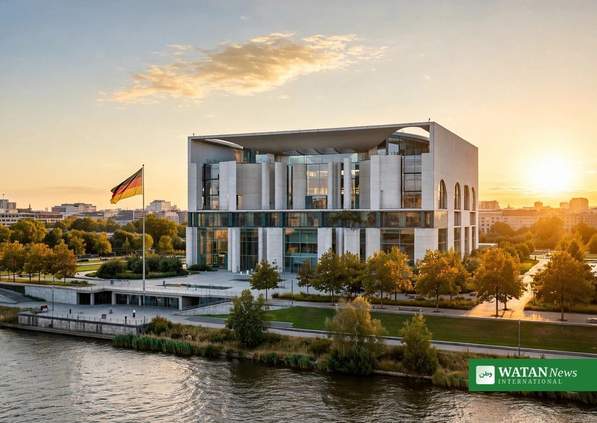 The German Chancellery in Berlin, venue of the Burnham Merz Berlin meeting between Andy Burnham and Friedrich Merz