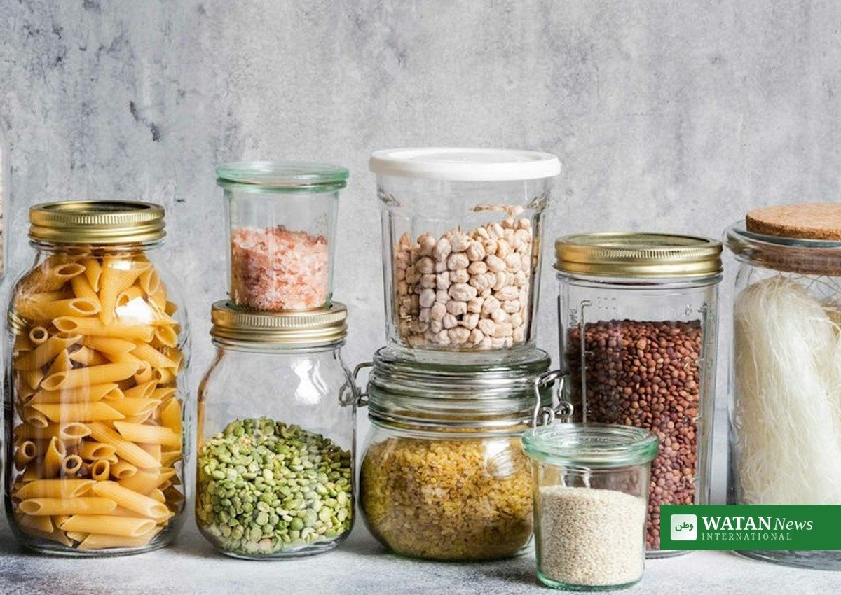 صفر فضلہ طرزِ زندگی کے لیے شیشے کے برتنوں میں خشک اجناس