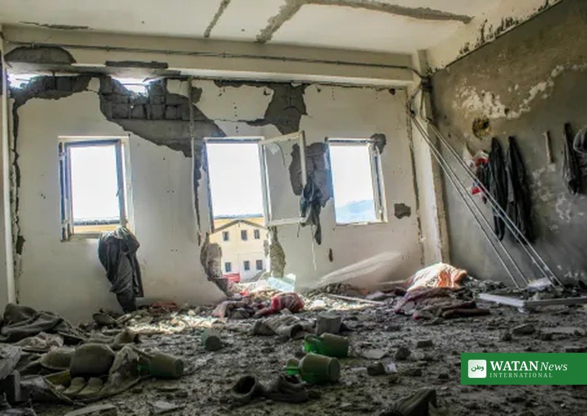 Pakistan airstrikes Afghanistan: interior of a home damaged by Pakistani airstrikes