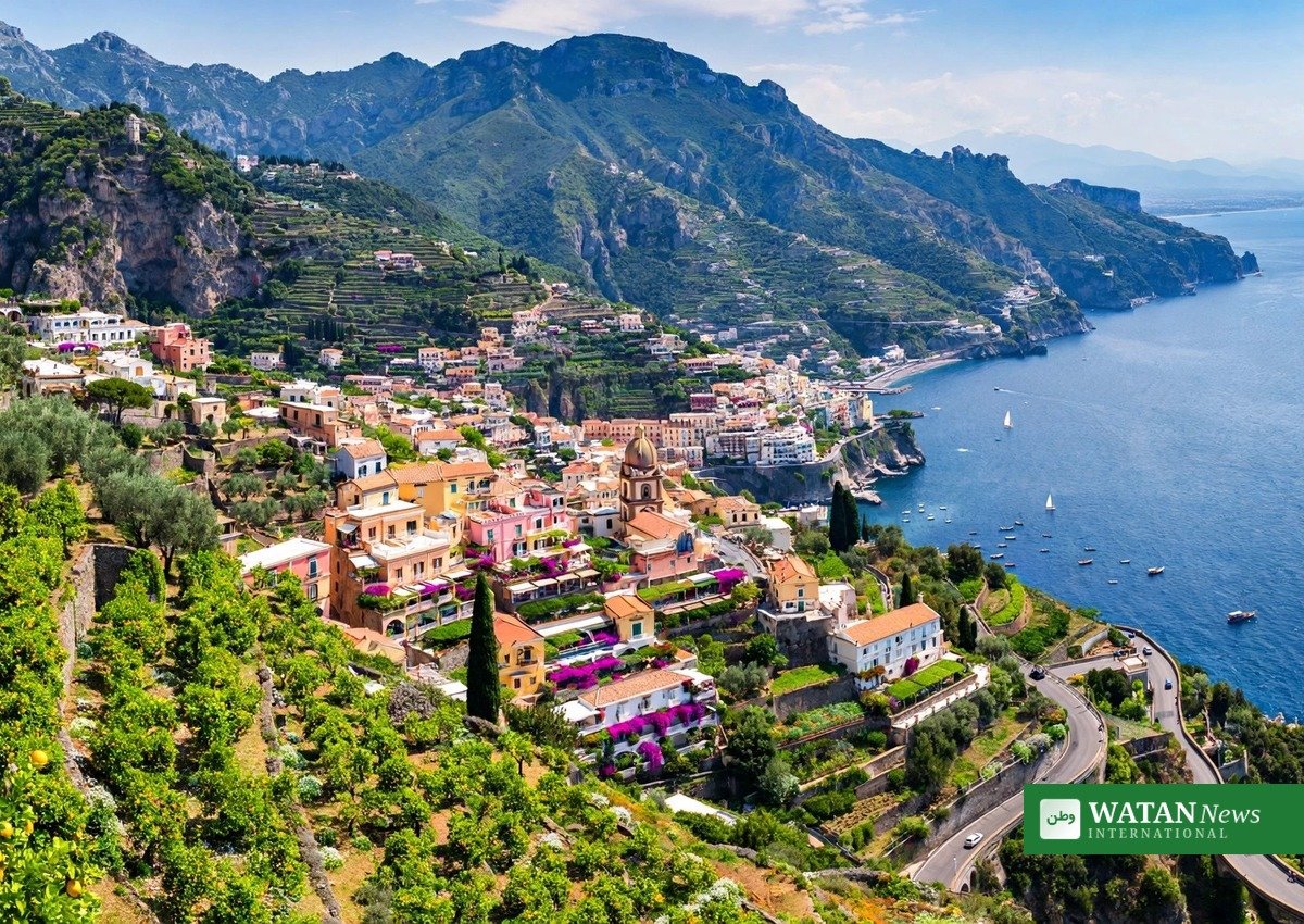 World's best travel destinations: Amalfi Coast Italy panoramic coastal landscape
