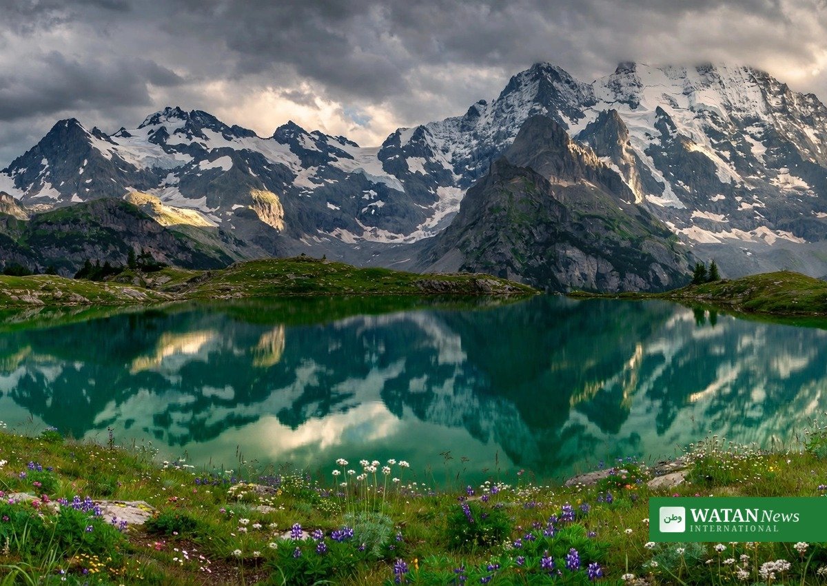 World best travel destinations - alpine lake mountain nature landscape