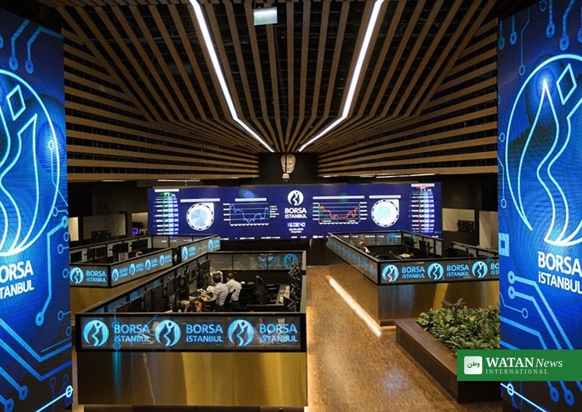 Borsa Istanbul trading hall with market data screens