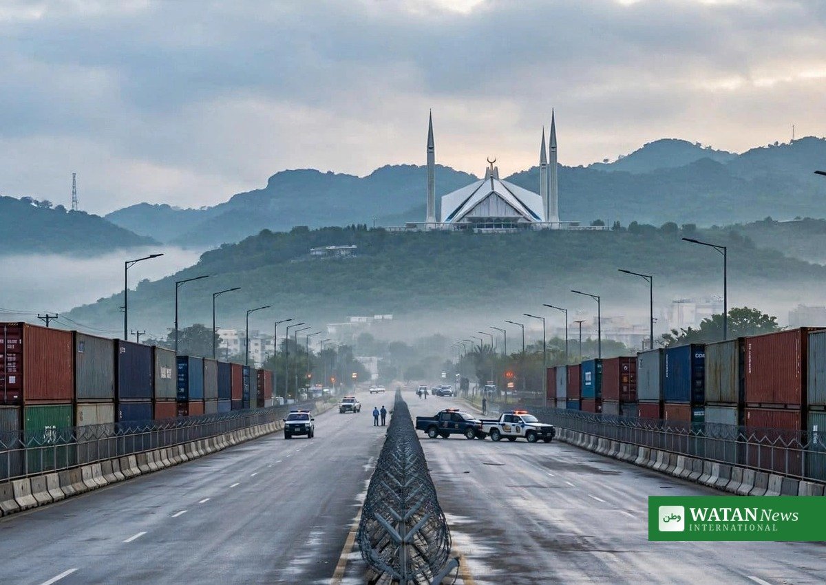 اسلام آباد میں لانگ مارچ سے قبل سیکیورٹی انتظامات — پی ٹی آئی لانگ مارچ کے شرکاء کو اسلام آباد میں داخلے کی اجازت نہیں