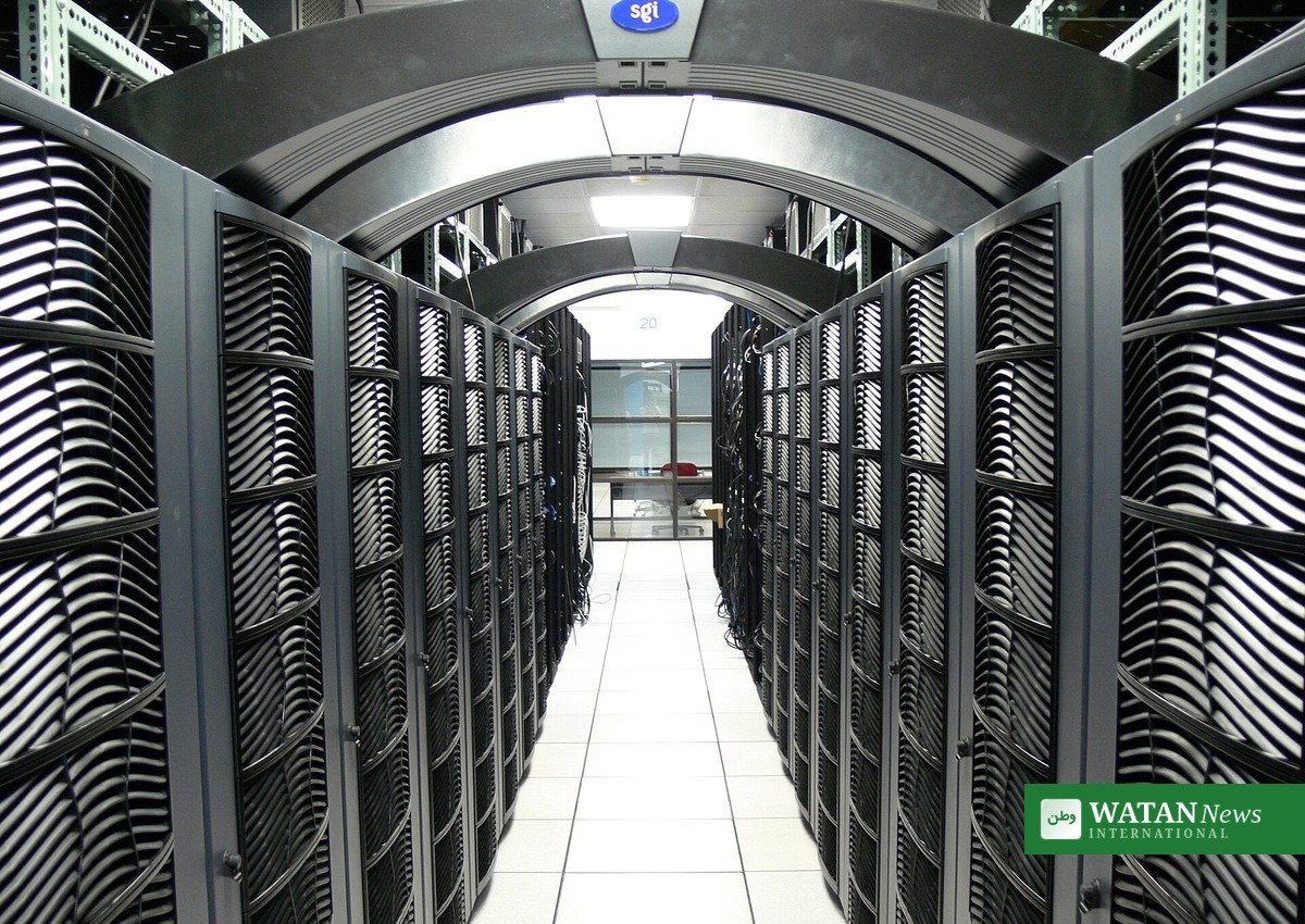 Rækker af servere i et datacenter