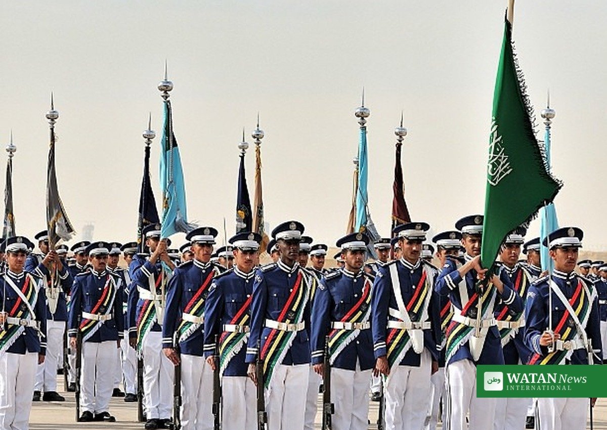 Mecca pact deployment: Saudi armed forces honour guards at a military parade