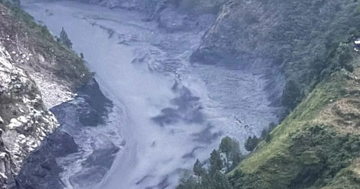 Nepal flash flood: Budhi Gandaki river in spate in Gorkha, Nepal