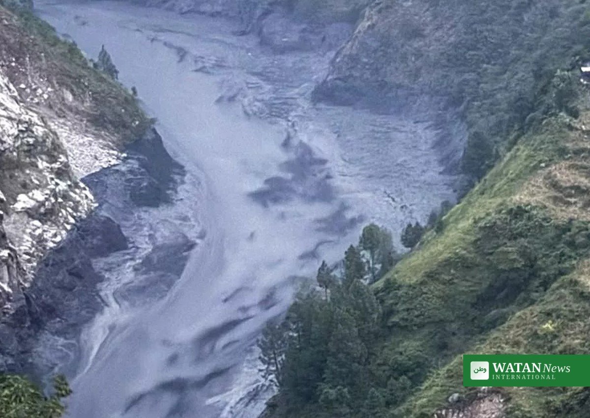 Nepal flash flood: Budhi Gandaki river in spate in Gorkha, Nepal